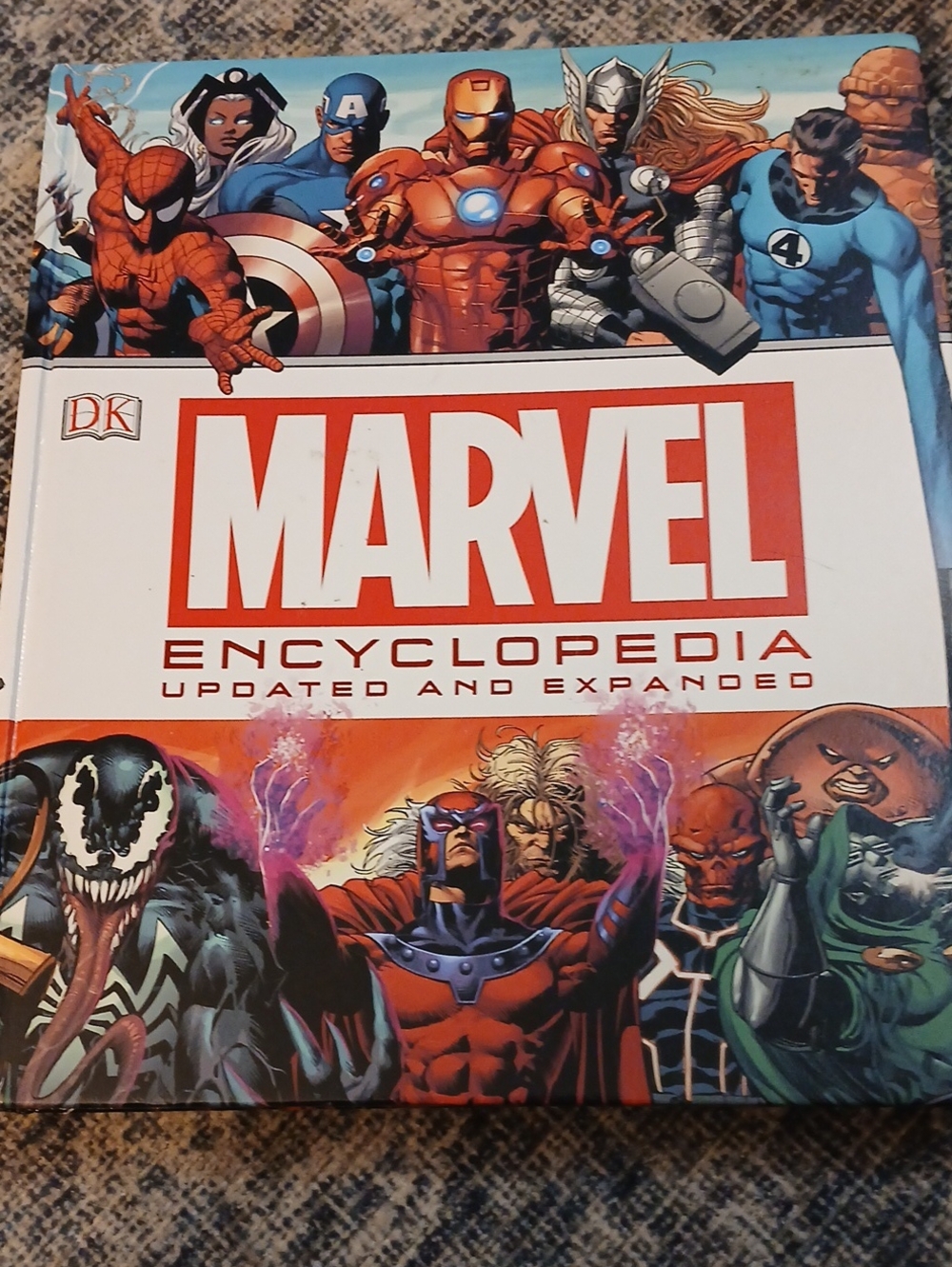 Marvel Encyclopedia Hardcover Book - White/Red Cover
